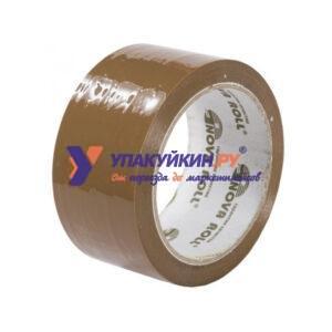 Упаковочная клейкая лента коричневая / скотч "Нова Ролл 204" 48 мм x 66 м х 43 мкм